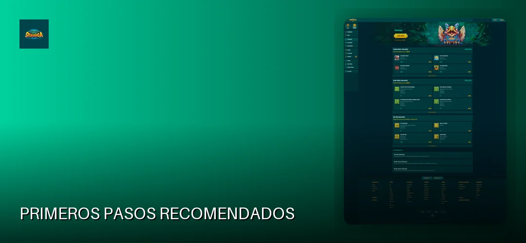 Primeros pasos recomendados